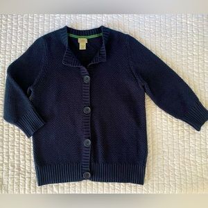 L.L. Bean vintage navy cardigan, chunky knit excellent condition sweater cozy